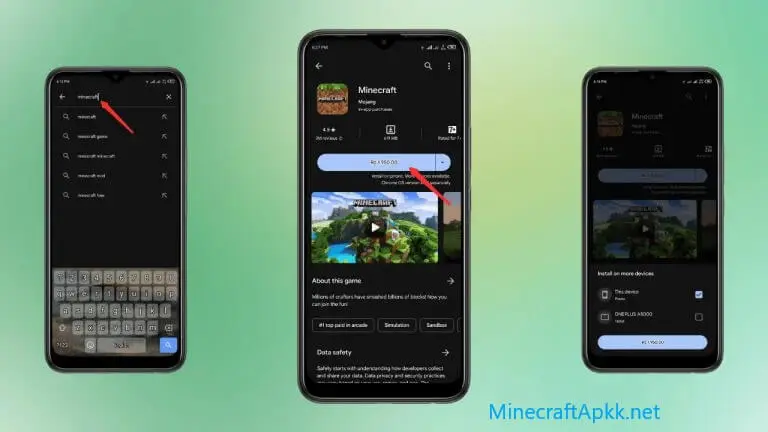Download Minecraft on Android Device