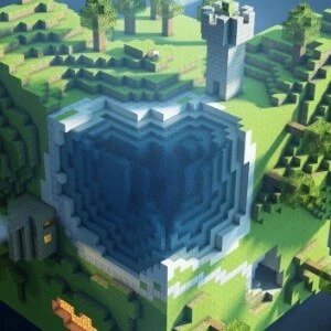 Enormous open world of Minecraft 