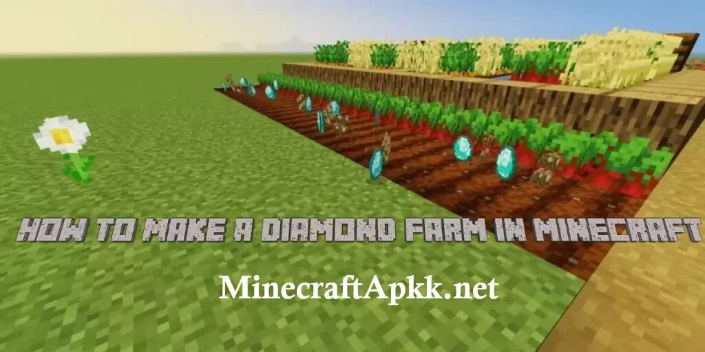 how to make a diamond farm in minecraft